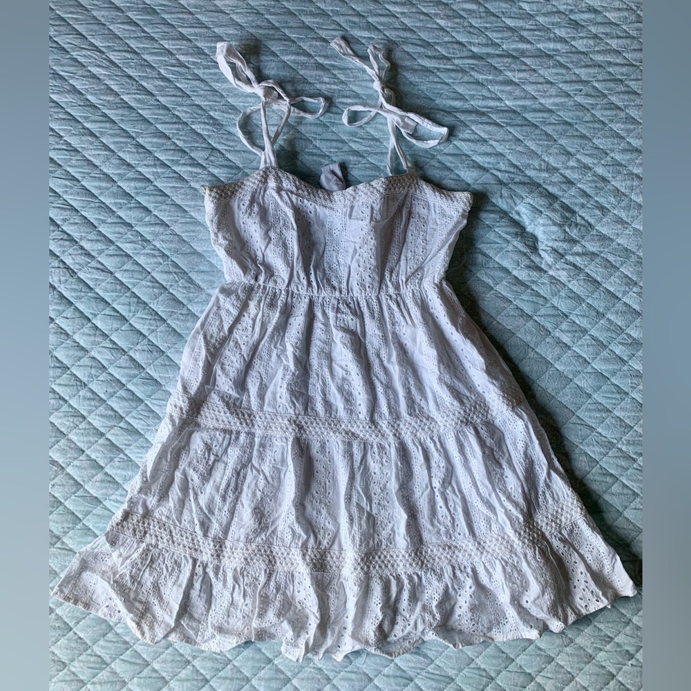 Juniors white summer dress